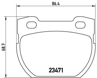 Brembo p44006 rear brake - brembo,
