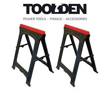 Faithfull FAITRESTLESP Plastic Trestles 820mm x 570mm (Twin Pack)