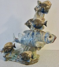 RARE - LARGE COBRIDGE FISH SCULPTURE - TRIAL by ANITA HARRIS DATED 2002