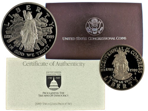 1989 congressional coin - 1989,