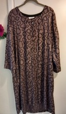 Adini Size L Brown Patterned