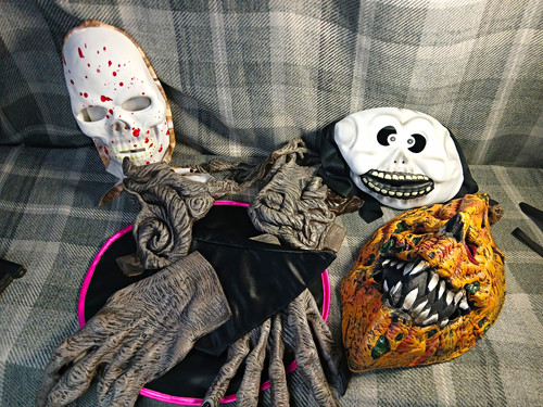 Halloween face masks witch - halloween,