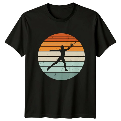 Retro baton twirling sunset - retro,