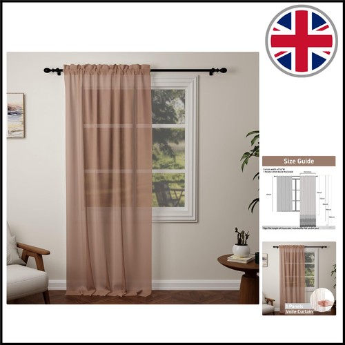 Elegant mocha sheer curtains - elegant,