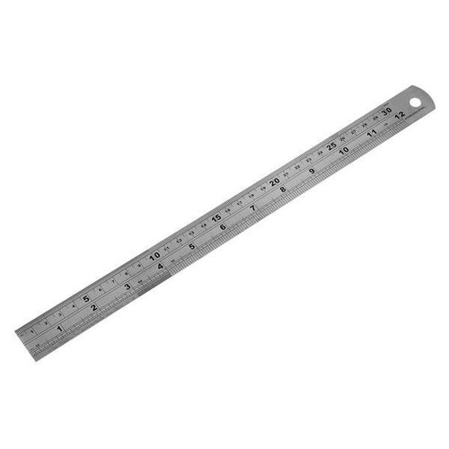 Stainless steel metal ruler - metal, |
