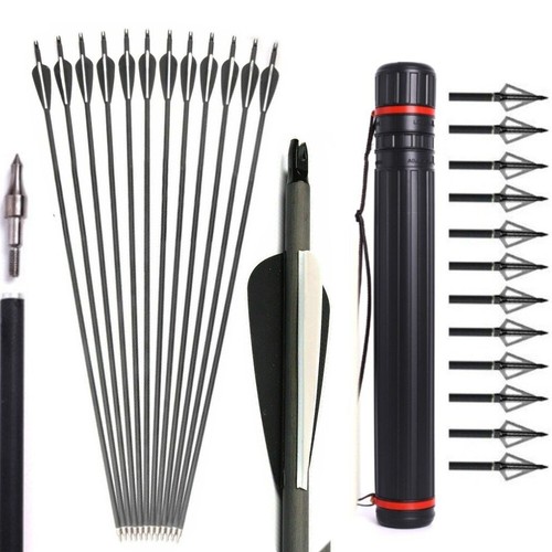 12pcs archery carbon - 12pcs,