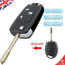Modified Key Fob Case 3 Button For Ford Fiesta Focus C-Max Transit Connect Puma