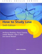 How to Study Law by Professor A Bradney Paperback Book The Cheap Fast Free Post