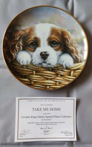 Danbury mint plate cavalier - danbury,