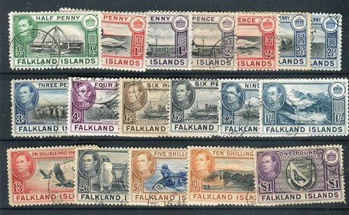 Falkland islands kgvi 1938 - falkland, 1938-50