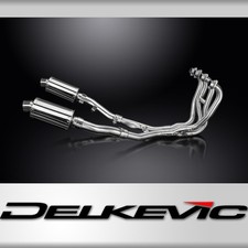 KAWASAKI ZZR400 ZZR600 1990-09 FULL 4-2 EXHAUST SYSTEM 225mm STAINLESS SILENCERS