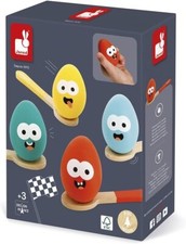 JANOD WOODEN EGG AND SPOON