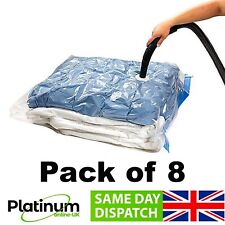 STRONG VACUUM STORAGE BAG SPACE SAVINGS SPACE SAVER BAGS VACUM BAG VACCUM 8PCS