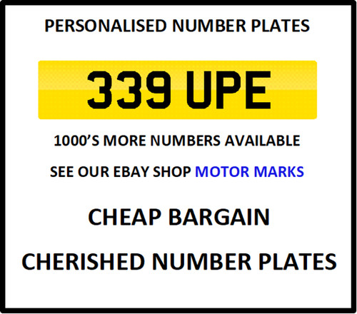 339 upe coupe car reg - car,
