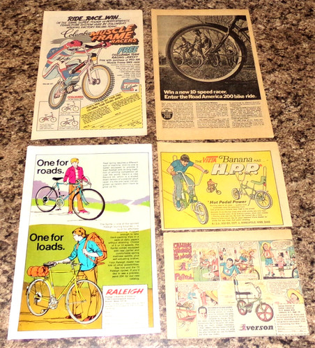 Vintage bike print - vintage, ads