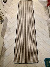 Stripey Brown Hall or stair Runner