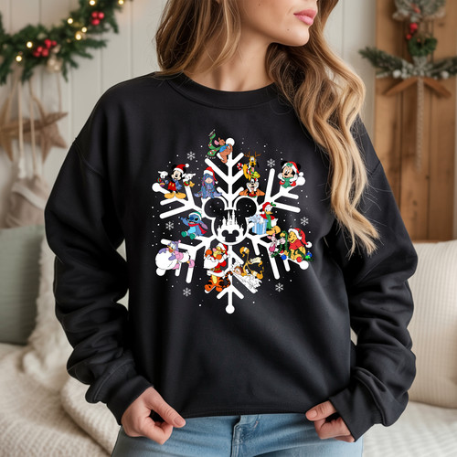 Christmas snowflake sweatshirt - christmas,