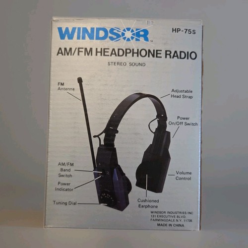 Windsor headphone radio - am/fm,