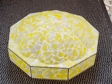 1930s ART DECO MOTTLED YELLOW