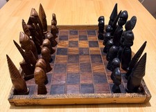 African Hand Carved Large