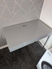 Home Office Desk Gloss Grey
