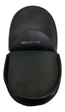 Men's Leather Tray Purse, D-Shaped Coin Purse, Black, Brown or Tan