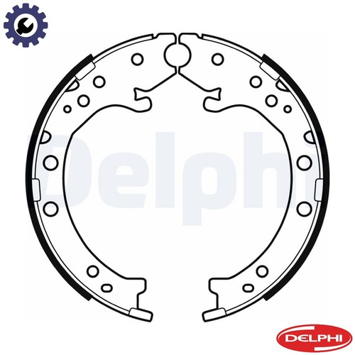 Brake shoe set parking - shoe,