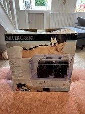 Silver Crest Hot Stone Massage Set Electronic Ceramic Beauty Kit Therapy