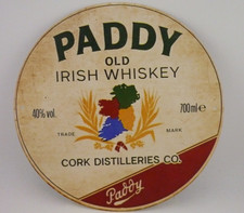 Paddy Irish Whiskey Cork