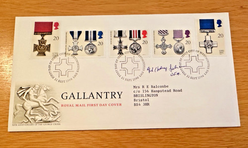 First day cover signed - first,