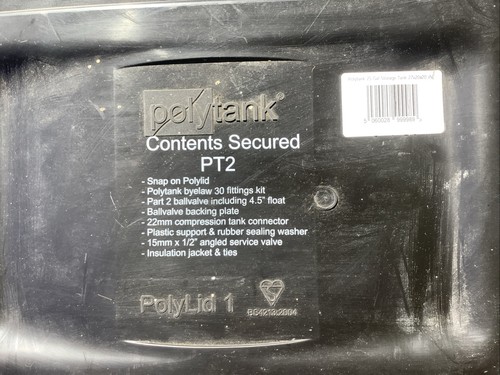 Polytank gallon rectangular - 25,