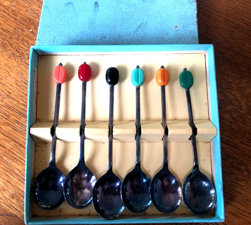 Vintage cocktail spoons 6 - cocktail,