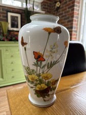 Franklin Alpine Butterfly Vase By John Wilkinson 1982 Limited Edition Porcelain