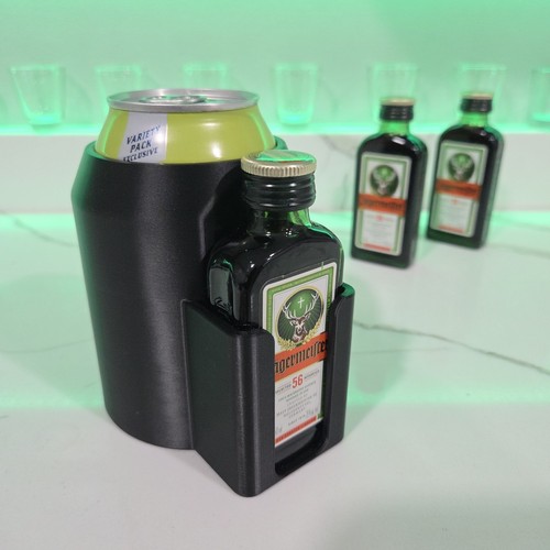 Jagermeister and beer koozie - jagermeister,