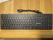 ACCURATUS - 360 Wired Multimedia Keyboard with 2 Port USB Hub, Black