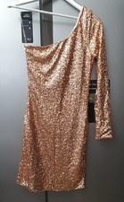 Lipsy Rose Gold Sequin Bodycon