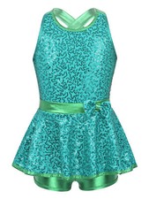 UK Kids Girls Shiny Sequins