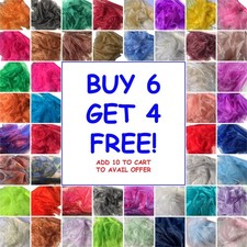 Organza Strips 145cm wide Plain & Two Tone Crafting Flowers