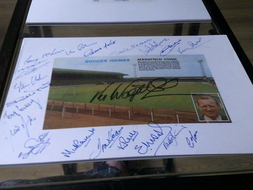 Mansfield town signed picture - mansfield,