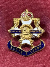 WW1/2 Enamel Notts & Derby