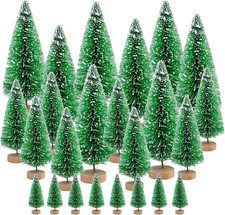 24Pcs Mini Christmas Trees