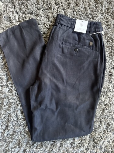Brunello cucinelli black linen - cucinelli,