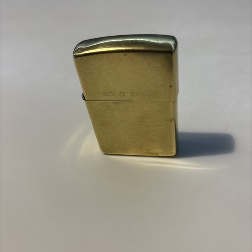 Vintage solid brass zippo - brass,