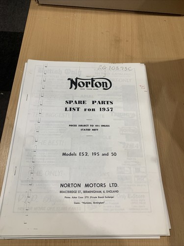 Norton es2 19s 1957 - 19s, 50