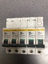 SQUARE D KQ Type B C D Single Pole MCB 63 50A 40A 32A 25A 20A 16A 10A 6 Amp