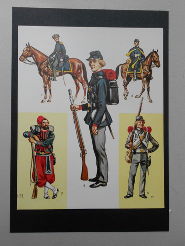 Vintage military print - military, print-arms