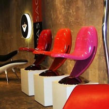 Chair Orange Tongue Tounge in