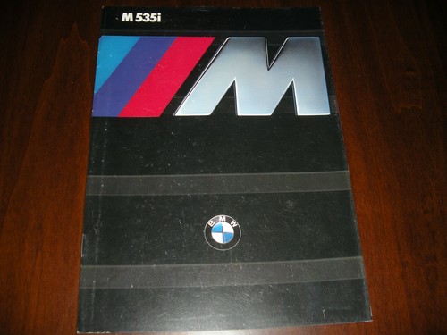 Bmw rare brochure - bmw, m535
