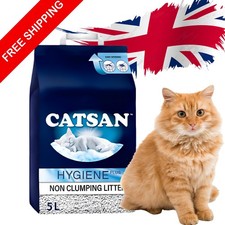 New Catsan Hygiene Non Clumping Cat Litter 5 Litres Odour Control Kitten Litter