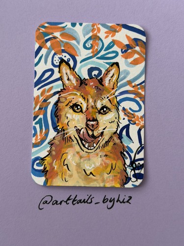 Aceo playful puppy - playful,
